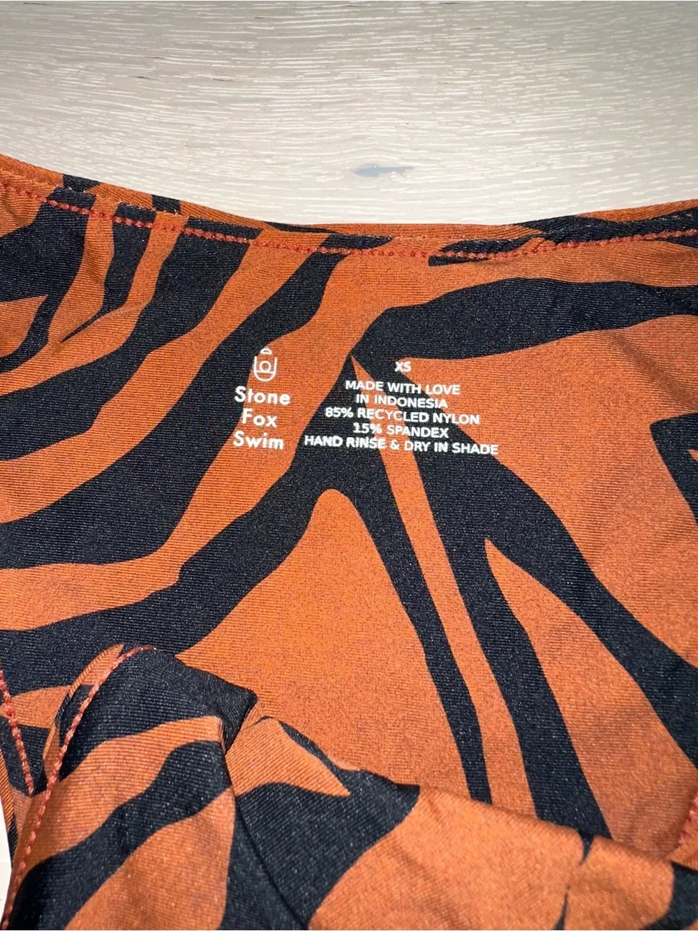 STONE FOX SWIM bengal bikini bottom sz XS